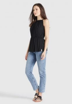 Khujo VALDA Débardeur Schwarz Femme -khujo Soldes f48f4a7d8d394df2a48ac543588f9b5f