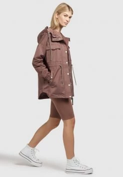 Khujo PRAYATA Parka Mauve Femme -khujo Soldes f50d4fd8fc4840acb7b705f42bbe58cf