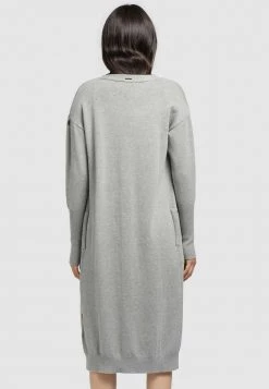 Khujo ELINA Gilet Grau Meliert Femme -khujo Soldes f6851c8877854abba6011d5464d25c85