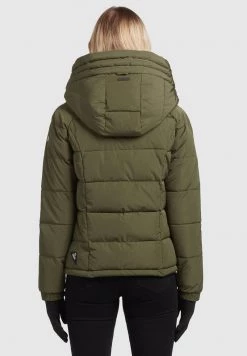 Khujo Femme LILENA Veste D'hiver Dunkeloliv -khujo Soldes f6d09d394f914c74bdbb58aef533e3d4