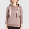 Khujo KEIKI Sweat à Capuche Light Pink Femme -khujo Soldes f7f60089875e4cd8bf1cd1edbd73e017