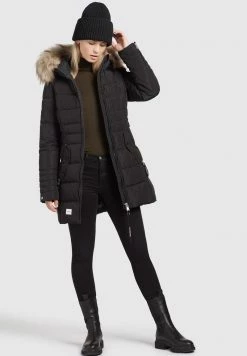 Khujo Femme AMARAY2 Veste D'hiver Schwarz -khujo Soldes fad86367cfb64564888f095a5145b6f0