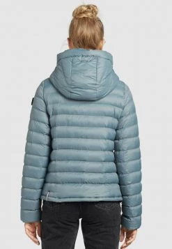 Khujo LOVINA2 SHINE Veste Légère Blaugrau Femme -khujo Soldes fb769fc23275447f87614863a55d154c
