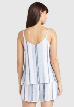 Khujo NESRIN Débardeur Blue Femme -khujo Soldes fba25ed6c7484f2fa8e1d1539e2dc73e