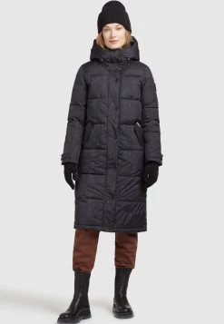 Khujo Femme DAKOTA Veste D'hiver Schwarz Schlangenmuster -khujo Soldes fddf19ab7aa548ee953d12c3a0cb7563