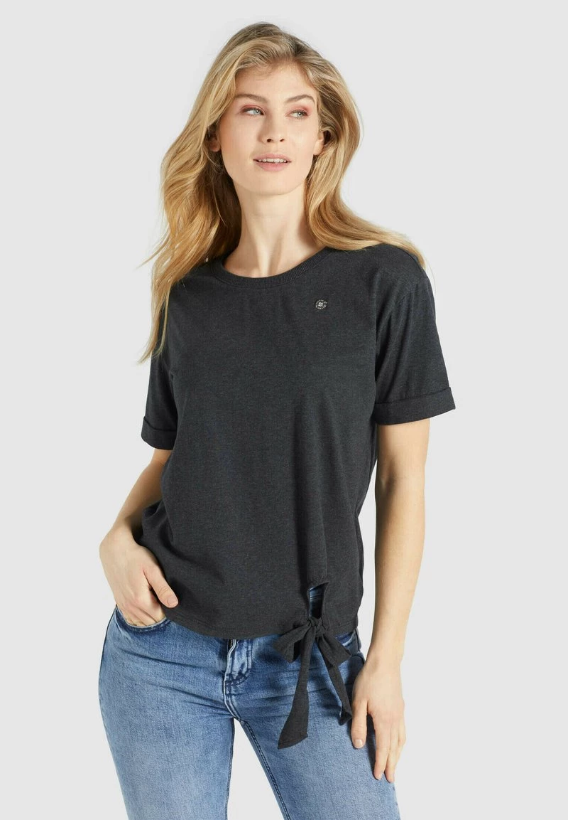 Khujo AURELIA T Shirt Imprimé Dunkelgrau Meliert Femme 3 Khujo AURELIA T Shirt Imprimé Dunkelgrau Meliert Femme