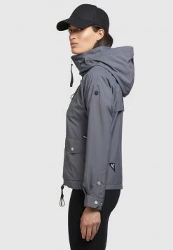 Khujo Femme BLAIR Veste Mi Saison Graublau -khujo Soldes fe87b37e16a148a89428871016c5481a