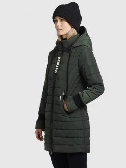 Khujo Femme SHINE2 LIGHT Veste D'hiver Dunkelgrün -khujo Soldes fe9af8b50a454d5b938987146dc7a67f