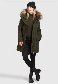 Khujo Femme CODISH Veste D'hiver Dunkelgrün -khujo Soldes fe9de6d99a304fd09e1d3990425e783f