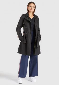 Khujo AMELE Trench Schwarz Femme -khujo Soldes ff2151b8e8aa45c4a22f77731974f316